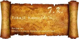 Tokaji Kasszián névjegykártya